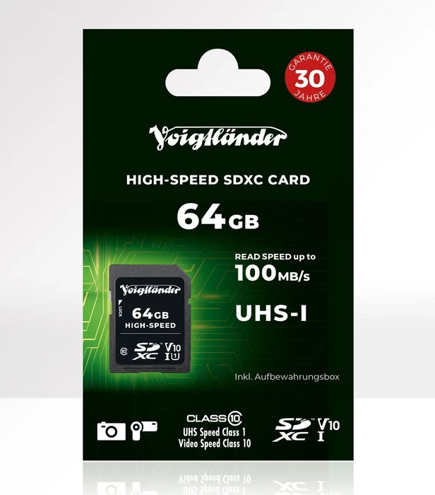 Voigtländer High-Speed R100/W15 64GB, UHS-I U1, Class 10