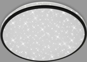 Briloner Nigra Sternenhimmel LED Deckenleuchte 24W 38cm schwarz