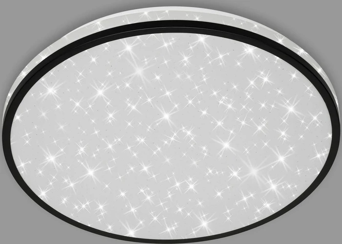 Briloner Nigra Sternenhimmel LED Deckenleuchte 24W 38cm schwarz