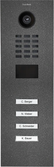 DoorBird D2104V IP Video Türstation mit 4 Ruftasten