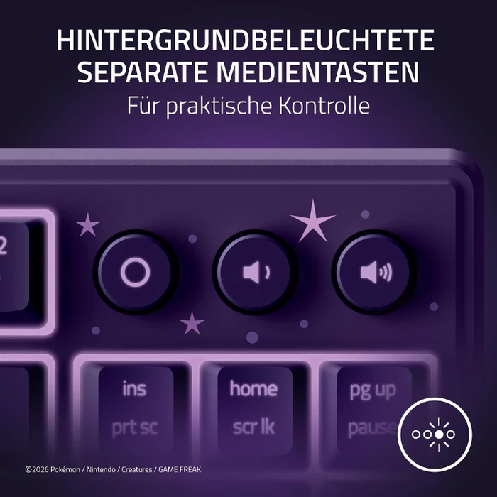 Razer Ornata V3 TKL, Pokemon Espeon & Umbreon Edition, violett, LEDs RGB, USB, US