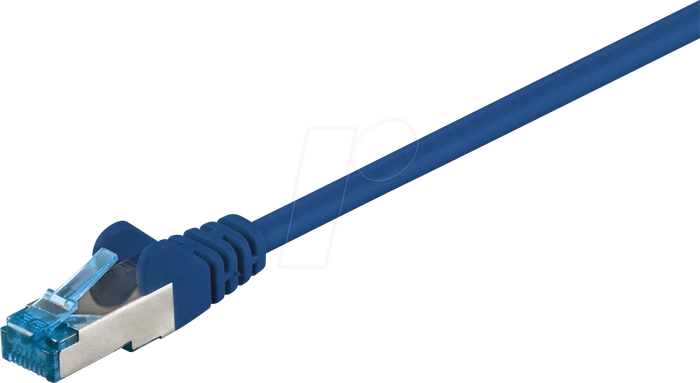 goobay Patchkabel, Cat6a, S/FTP, RJ-45/RJ-45, 30m, blau