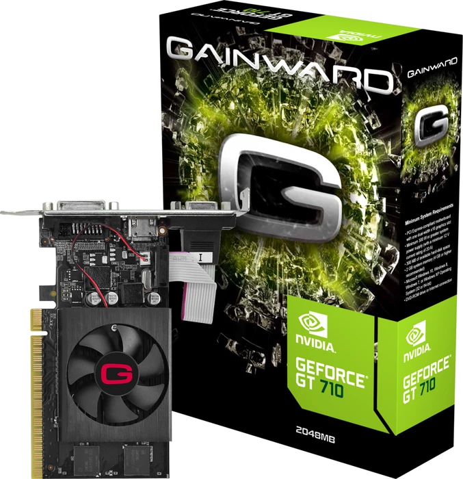 Gainward GeForce GT 710 2GB D5, 2GB GDDR5, VGA, DVI, HDMI