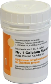 Adler Schüßler Salz Nr. 1 Calcium fluoratum D12 Kautabletten,   100g