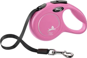flexi New Classic XS, Gurt, 3m, Pink