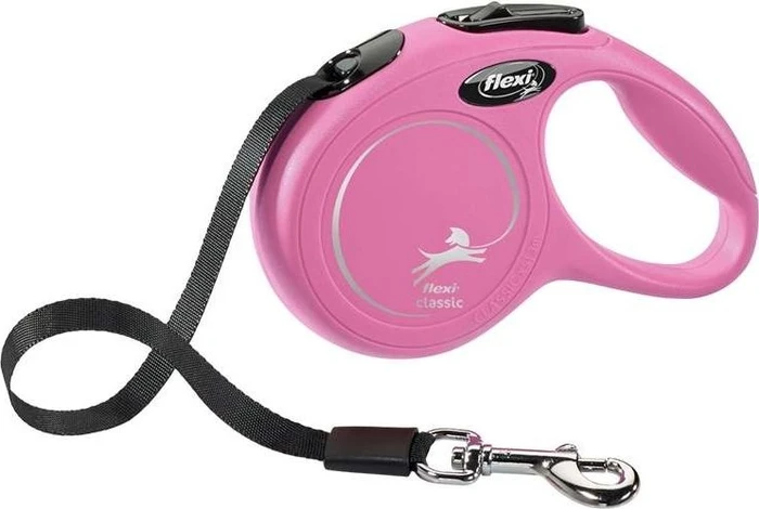 flexi New Classic XS, Gurt, 3m, Pink