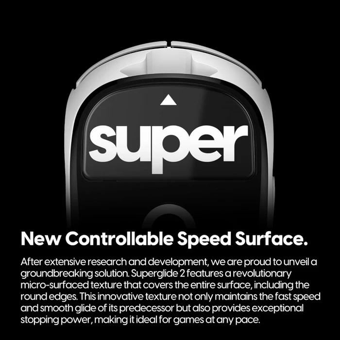 Pulsar Gaming Gears Superglide 2 für Logitech G Pro X Superlight, Mausgleiter, schwarz