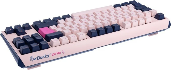 Ducky One 3 Fuji TKL PBT rosa/blau, MX SPEED Silver, USB, DE