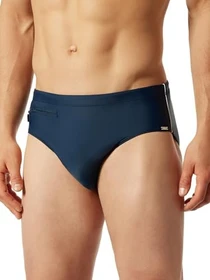 Schiesser Nautical Casual Streifen Slip Badehose admiral (Herren)