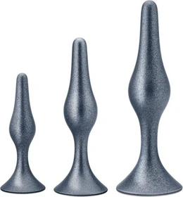 Blush Anal Adventures Matrix Metaverse Plug Kit Set stellar silver