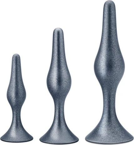 Blush Anal Adventures Matrix Metaverse Plug Kit Set stellar silver