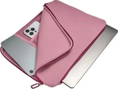 Tucano Doppio Sleeve für Laptop 13" - 14" rosa