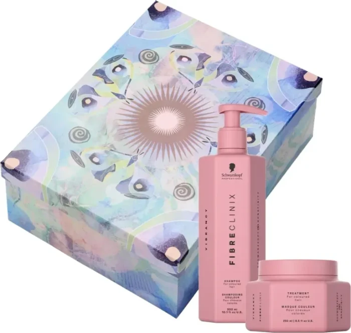 Schwarzkopf Fibre Clinix Vibrancy Shampoo 300ml + Treatment 250ml Geschenkset