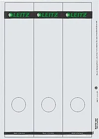 Leitz Rückenschilder für Standard-/Hartpappe-Ordner, grau, 3 Stück