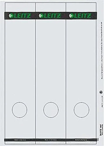 Leitz Rückenschilder für Standard-/Hartpappe-Ordner, grau, 3 Stück