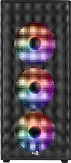 AeroCool Designer [V1] Black, schwarz, Glasfenster