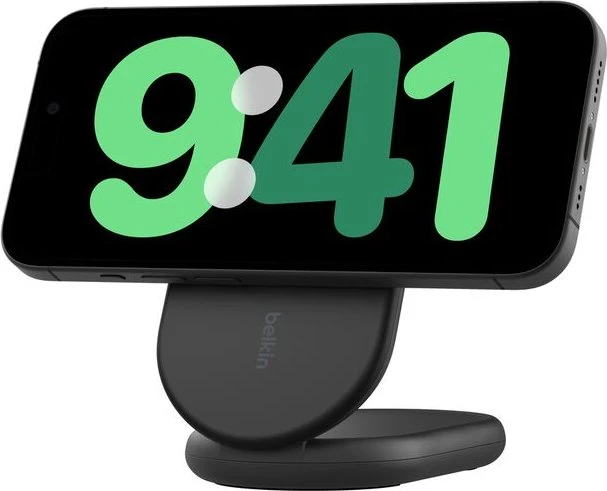 Belkin BoostCharge Magnetische, einklappbare, kabellose Ladestation mit Qi2 (15W) schwarz