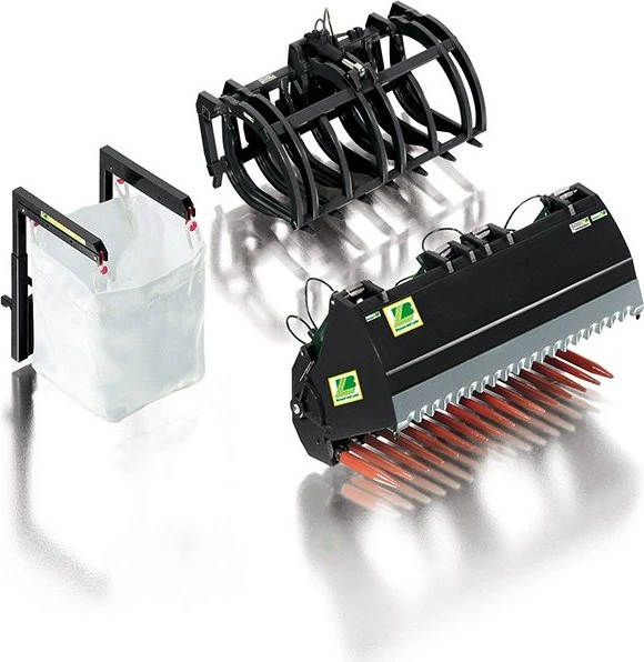 Wiking Die-Cast Frontlader Werkzeuge Set B schwarz