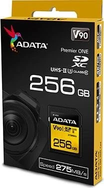 ADATA Premier ONE R275/W155 256GB, UHS-II U3, Class 10