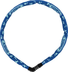 ABUS Steel-O-Chain 4804C Kettenschloss, Zahlenkombination blau