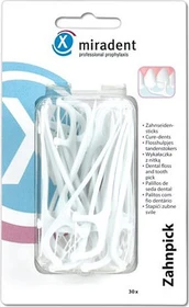 Miradent Zahnpick Zahnseide, 30 Stück