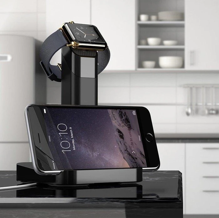 Griffin Watch Stand fuer Apple Watch schwarz