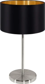 Eglo Maserlo Schirmleuchte schwarz/gold