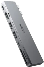 Anker 547 PowerExpand Direct 7-in-2 USB-C PD Media Hub, 2x USB4 [Stecker] (A83540A1)
