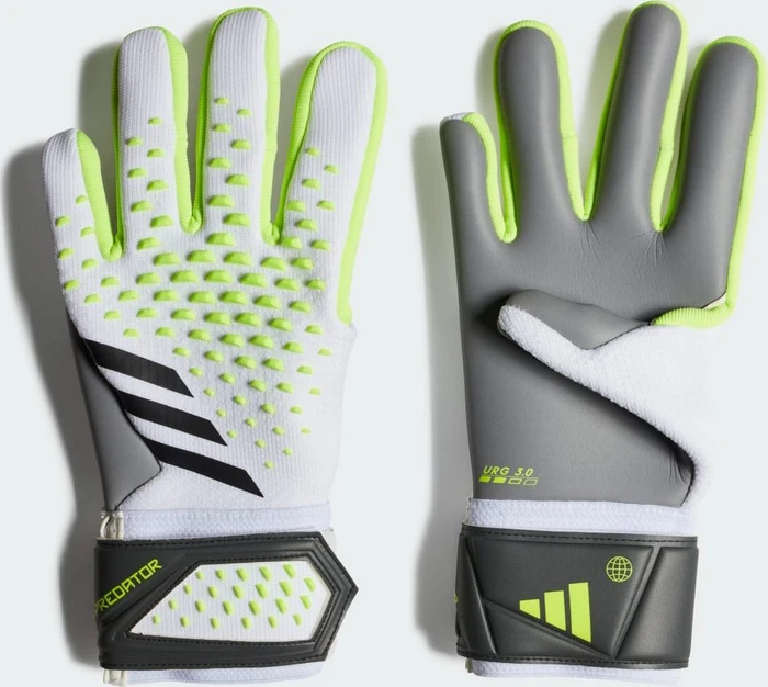 adidas Predator League Torwarthandschuhe white/lucid lemon/black