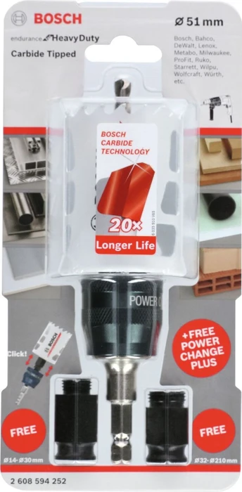 Bosch Professional Endurance for Heavy Duty Karbid-Lochsäge, 51mm, 1 Stück