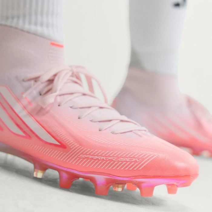 adidas F50 Sparkfusion Elite Mid solar turbo/cloud white/distilled pink (Damen)