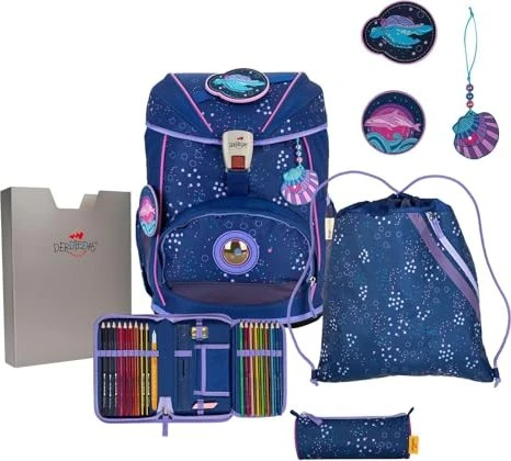 DerDieDas ErgoFlex Deep Ocean Schultaschen-Set, 5-tlg.