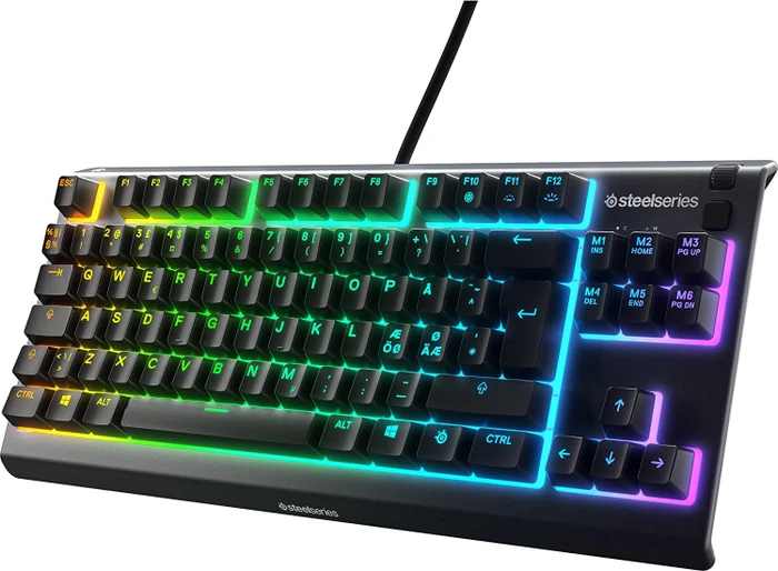 SteelSeries Apex 3 TKL, schwarz, LEDs RGB, USB, ND