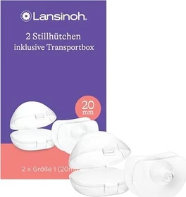 Lansinoh Brusthütchen 20mm inkl. Transportbox, 2 Stück