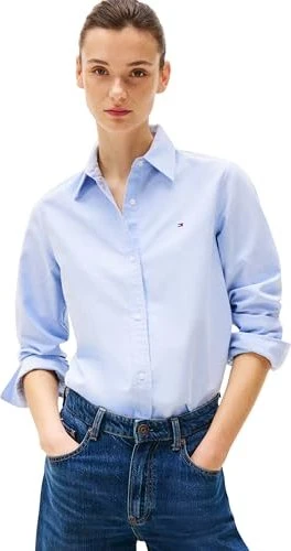 Tommy Hilfiger Relaxed Fit Oxford Hemd langarm mid blue (Damen)