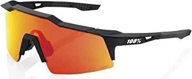 100% Speedcraft SL soft tact off black/hiper red multilayer mirror-clear lens