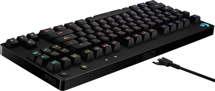 Logitech G Pro Gaming Keyboard, TKL, schwarz, GX-BLUE, USB, DE