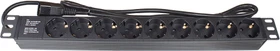 Good Connections 19" Aluminium Steckdosenleiste, 1HE, 9-fach, 250V, 1.8m