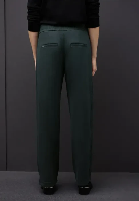 Street One Straight Leg Detail Hose evernight green (Damen)