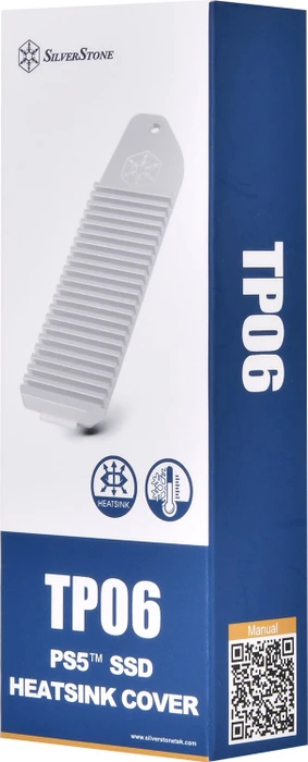 SilverStone TP06 PS5 SSD Heatsink Cover, M.2 SSD Kühlkörper-Abdeckung für PlayStation 5