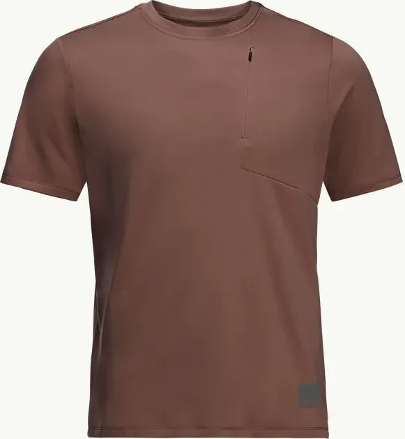 Jack Wolfskin Bike Commute Funktionsshirt kurzarm dark rust (Herren)