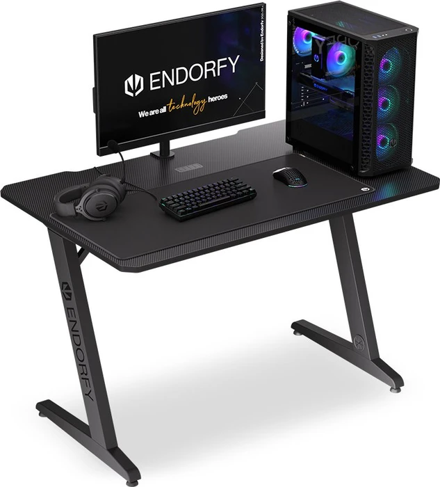 Endorfy Atlas S Schreibtisch 114x74cm Carbon/schwarz