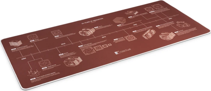 Noctua NP-DM3 20-Year Anniversary Desk Mat, 900x400mm, Motiv braun/weiß