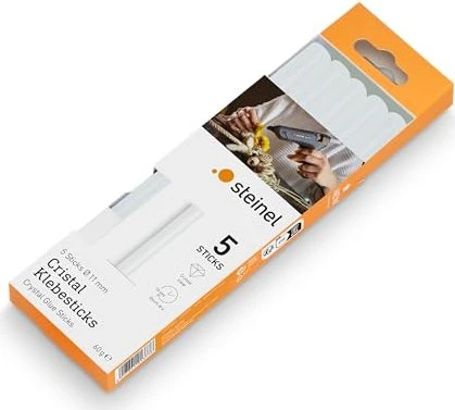 Steinel Cristal Heißklebepatronen transparent, 11mm, 5 Stück