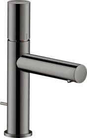 Hansgrohe Axor Uno Waschbeckenarmatur 110 mit Zerogriff und Zugstangen-Ablaufgarnitur polished black chrome