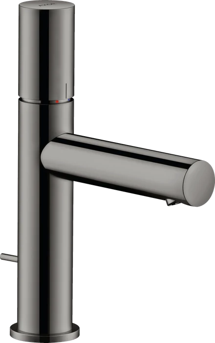 Hansgrohe Axor Uno Waschbeckenarmatur 110 mit Zerogriff und Zugstangen-Ablaufgarnitur polished black chrome