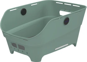 Basil Cento Neo WSL Fahrradkorb silvergreen