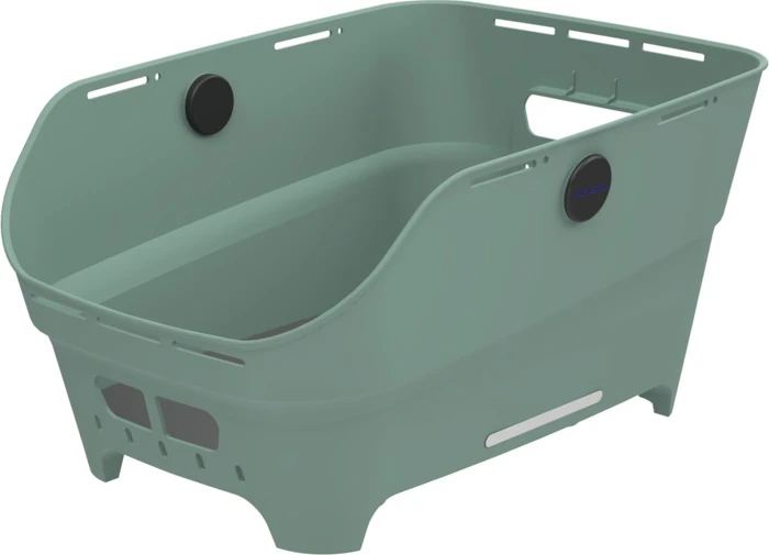 Basil Cento Neo WSL Fahrradkorb silvergreen