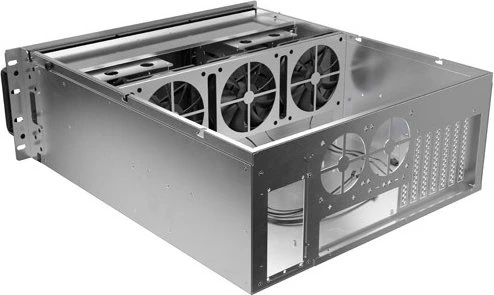 Lanberg Servergehäuse 520/12, schwarz, 4HE, ATX