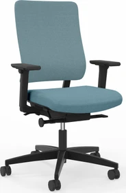 Viasit Drumback Creation Bürostuhl schwarz, Bezug blaugrau